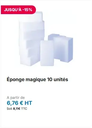 Éponge magique 10 unités