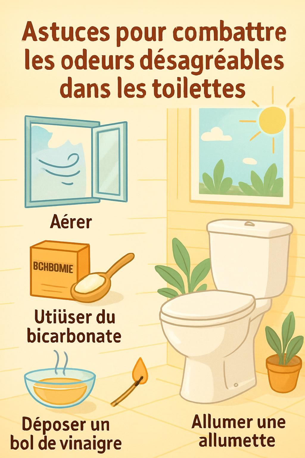 Astuces efficaces contre les mauvaises odeurs des toilettes — free download
