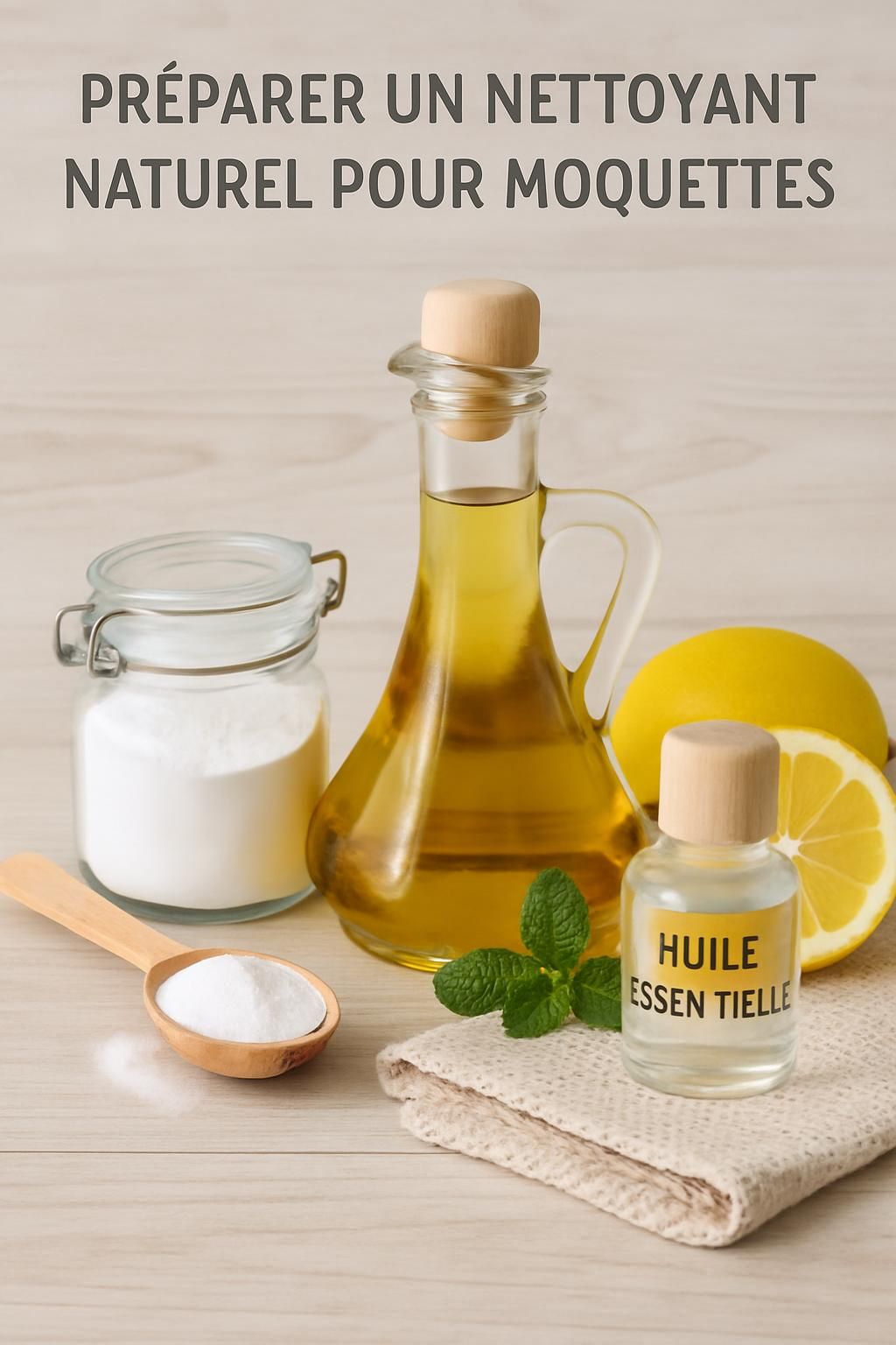 découvrez comment préparer un nettoyant naturel et économique pour entretenir vos moquettes efficacement tout en respectant l'environnement.