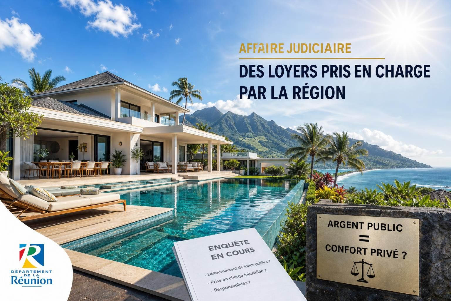 l'ancien président de la réunion échappe à une lourde condamnation malgré la prise en charge par la région des loyers de sa villa, une affaire qui suscite débats et controverses.