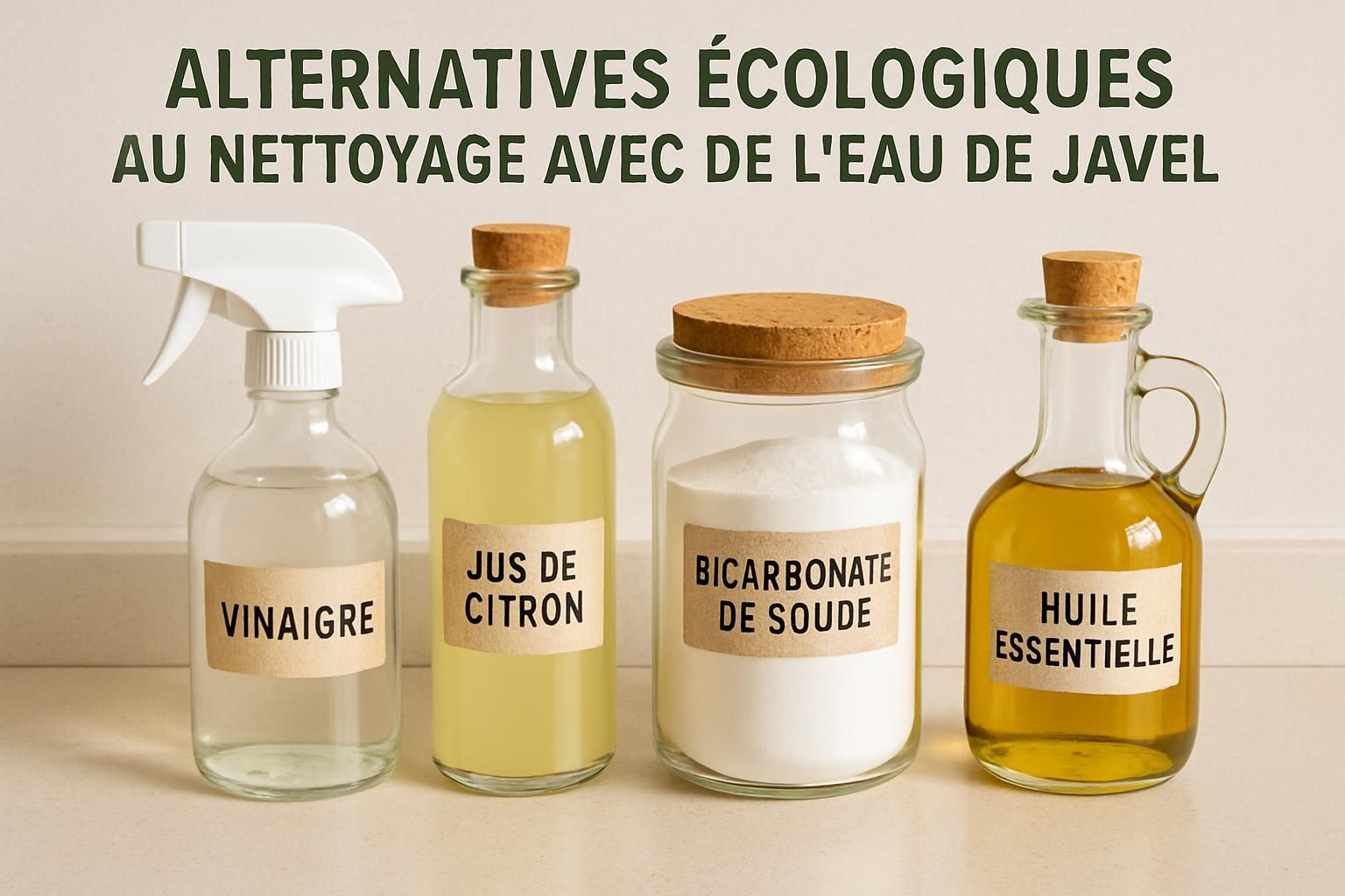 découvrez des alternatives écologiques efficaces à l'eau de javel pour un nettoyage respectueux de l'environnement et sans produits chimiques nocifs.