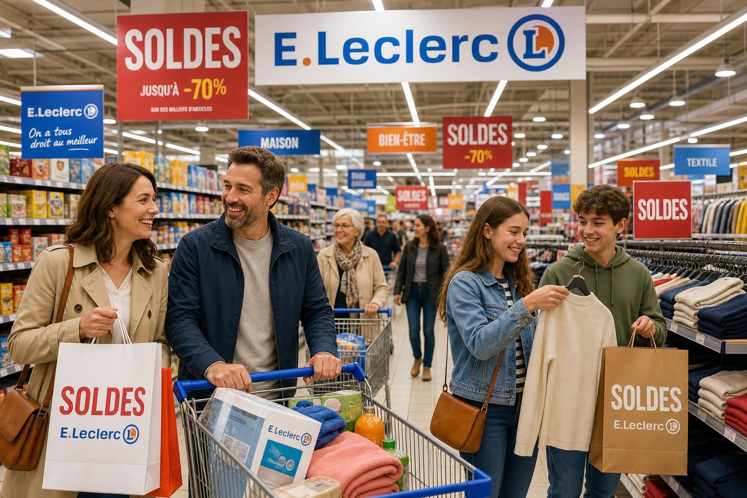 profitez des soldes exceptionnelles chez e.leclerc avec des réductions allant jusqu'à -70 % sur une large sélection de produits. des prix presque sacrifiés à ne pas manquer ce saison pour faire des économies incroyables.